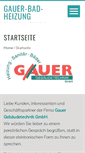 Mobile Screenshot of gauer-bad-heizung.de